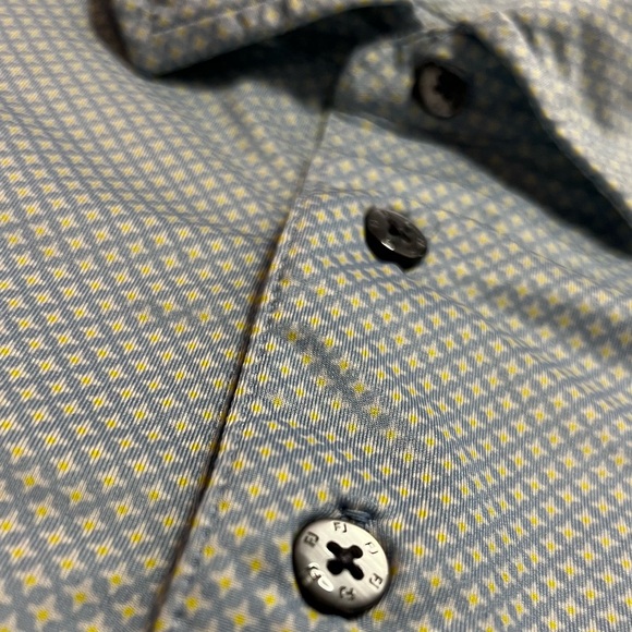 FootJoy Blue and Yellow Golf Polo - Picture 3 of 8